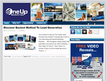 Tablet Screenshot of oneupmarketing.com